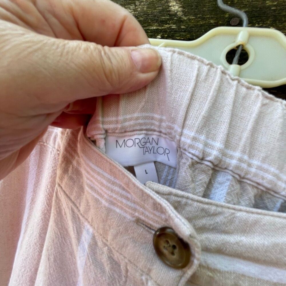 Morgan Taylor size L linen cotton blend skirt. - Picture 5 of 6